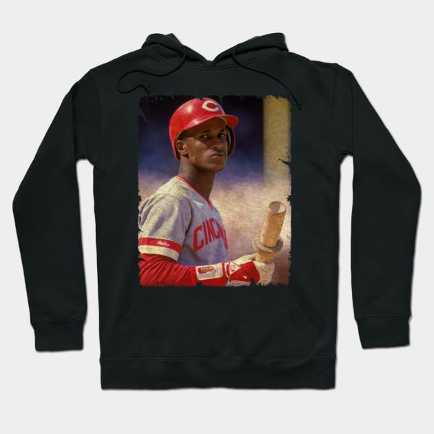 Eric Davis in Cincinnati Reds, 1997 Hoodie by PESTA PORA